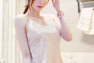 嗲囡囡 – 悬在裙摆上的诱惑：文芮jeninfer的吊带写真精选集